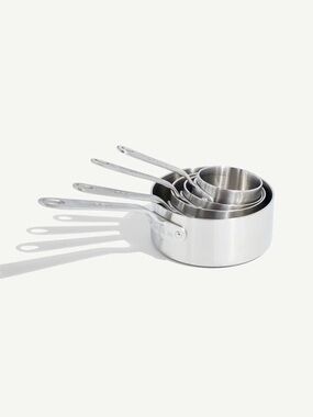 NWT Made In Stainless Steel Measuring Cup Set